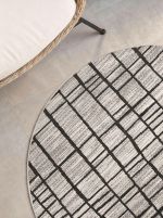 Kusový koberec Ted Baker Haringey 106387 Černá kruh - 200x200 cm