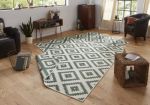 Kusový koberec Twin-Wendeteppiche 103131 grün creme – na ven i na doma - 80x250 cm