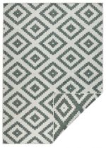 Kusový koberec Twin-Wendeteppiche 103131 grün creme – na ven i na doma - 80x250 cm