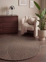 Kusový koberec Eleni 106219 Taupe kruh - 200x200 (průměr) kruh cm