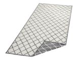 Kusový koberec Twin-Wendeteppiche 103118 grau creme - 80x250 cm