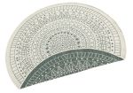 Kusový koberec Twin-Wendeteppiche 103103 creme grün kruh – na ven i na doma - 100x100 (průměr) kruh cm