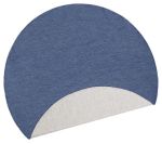 Kusový koberec Twin-Wendeteppiche 103100 blau creme kruh – na ven i na doma - 200x200 (průměr) kruh cm