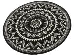 Kusový koberec Celebration 103441 Valencia Black kruh - 200x200 (průměr) kruh cm