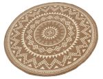 Kusový koberec Celebration 103443 Valencia Brown kruh - 140x140 (průměr) kruh cm