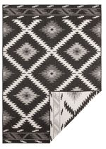 Kusový koberec Twin Supreme 103429 Malibu black creme – na ven i na doma - 80x350 cm