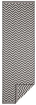Kusový koberec Twin Supreme 103433 Palma black creme – na ven i na doma - 80x350 cm