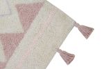 Bio koberec kusový, ručně tkaný Azteca Natural-Vintage Nude - 140x200 cm