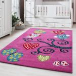 Dětský kusový koberec Kids 420 lila - 160x230 cm
