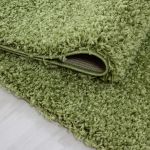 Kusový koberec Life Shaggy 1500 green kruh - 80x80 (průměr) kruh cm