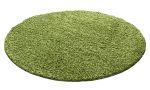 Kusový koberec Life Shaggy 1500 green kruh - 160x160 (průměr) kruh cm