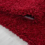 Kusový koberec Life Shaggy 1500 red kruh - 160x160 (průměr) kruh cm