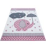Dětský kusový koberec Kids 570 pink - 80x150 cm