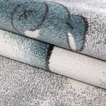 Dětský kusový koberec Kids 580 blue kruh - 120x120 (průměr) kruh cm