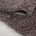 Kusový koberec Life Shaggy 1500 taupe kruh - 160x160 (průměr) kruh cm