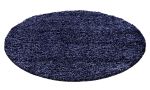 Kusový koberec Life Shaggy 1500 navy kruh - 200x200 (průměr) kruh cm