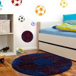 Dětský kusový koberec Fun 6001 navy - 120x120 (průměr) kruh cm