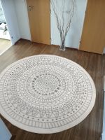 Kusový koberec Twin-Wendeteppiche 103143 creme grau kruh – na ven i na doma - 200x200 (průměr) kruh cm