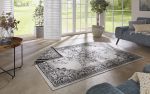 Kusový koberec Twin Supreme 104137 Black/Cream – na ven i na doma - 80x150 cm
