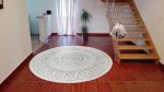 Kusový koberec Twin-Wendeteppiche 103143 creme grau kruh – na ven i na doma - 240x240 (průměr) kruh cm