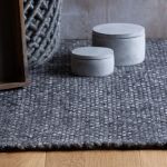 Ručně tkaný kusový koberec Eskil 515 ANTHRACITE - 120x170 cm