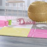 Dětský kusový koberec Stars 411 pink - 120x170 cm