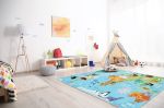 Dětský kusový koberec Torino kids 233 WORLD MAP - 120x170 cm