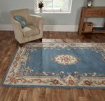 Ručně všívaný kusový koberec Lotus premium Blue - 75x150 cm