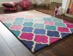 Ručně všívaný kusový koberec Illusion Rosella Pink/Blue - 200x290 cm