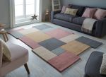 Ručně všívaný kusový koberec Abstract Collage Pastel - 120x180 cm
