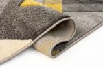 Kusový koberec Hand Carved Nimbus Grey/Ochre - 160x230 cm