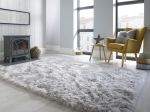Kusový koberec Faux Fur Sheepskin Grey - 60x90 tvar kožešiny cm