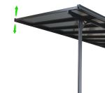 Pergola PIERCE 440 CM čiré stínění