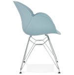 Jídelní židle CHIPIE modrá/chrom