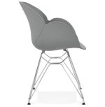 Jídelní židle CHIPIE šedá/chrom