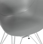 Jídelní židle CHIPIE šedá/chrom