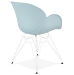 Jídelní židle PROVOC modrá/bílá