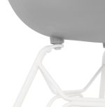 Jídelní židle PROVOC šedá/bílá