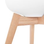 Jídelní židle ALCAPONE bílá/přírodní