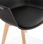 Jídelní židle ALCAPONE černá/přírodní