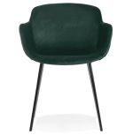 Jídelní židle LOREL zelená/černá