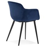 Jídelní židle LOREL modrá/černá