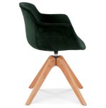 Jídelní židle MARNIE zelená/přírodní