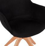 Jídelní židle TIGRU černá/přírodní