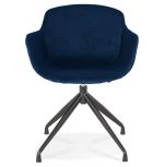 Jídelní židle KRAMPO modrá/černá