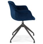 Jídelní židle KRAMPO modrá/černá