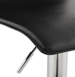 Barová židle SOHO černá/chrom