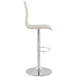 Barová židle SOHO bílá/chrom