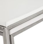 Barová židle METO bílá/chrom