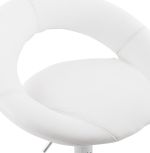 Barová židle ATLANTIS bílá/chrom
